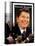 Former First Lady and Giant Replica of US Postage Stamp Honoring Late Husband, Ronald Reagan-null-Premier Image Canvas