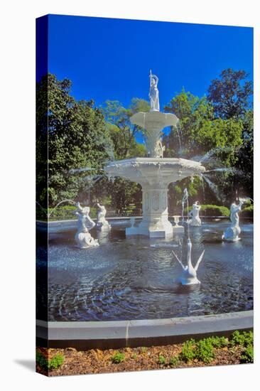 Forsyth Park Fountain in historic Savannah, Savannah, Georgia-null-Premier Image Canvas