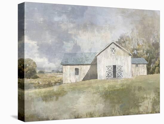 Forsythia Barn-Mark Chandon-Stretched Canvas