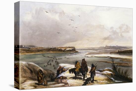 Fort Clark on the Missouri, February 1834-Karl Bodmer-Premier Image Canvas