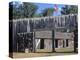 Fort Mandan, Reconstructed Lewis and Clark Campsite on Missouri River, North Dakota-null-Premier Image Canvas