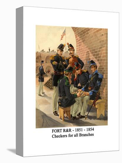 Fort R&R - 1851 - 1854 - Checkers for All Branches-Henry Alexander Ogden-Stretched Canvas