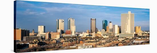 Fort Worth Skyline II-null-Stretched Canvas