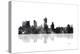 Fort Worth Texas Skyline BG 1-Marlene Watson-Premier Image Canvas