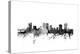 Fort Worth Texas Skyline-Michael Tompsett-Stretched Canvas