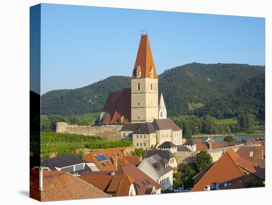 Fortified church Maria Himmelfahrt. Weissenkirchen located in wine-growing area. Lower Austria-Martin Zwick-Premier Image Canvas