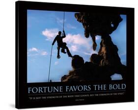 Fortune Favors the Bold ll-SM Design-Stretched Canvas
