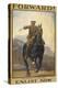 "Forward !" Forward To Victory. Enlist Now'. a Recruitment Poster Showing a British Cavalryman-null-Premier Image Canvas