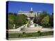 Fountain and Gardens in Front of the Royal Palace, in Madrid, Spain, Europe-Nigel Francis-Premier Image Canvas