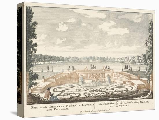 Fountain and large pond in the gardens of Het Loo Palace, 1694-97-Jan I van Call-Premier Image Canvas