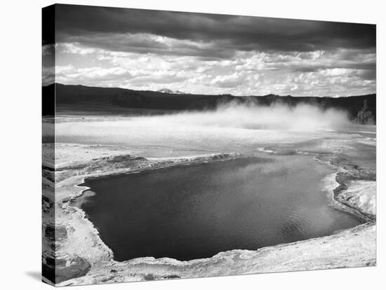 Fountain Geyser Pool, Yellowstone National Park, Wyoming, ca. 1941-1942-Ansel Adams-Stretched Canvas