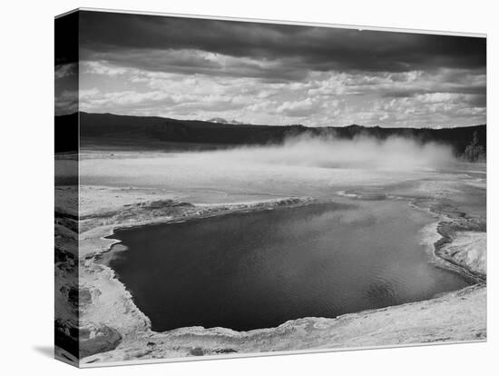 Fountain Geyser Pool Yellowstone National Park Wyoming, Geology, Geological 1933-1942-Ansel Adams-Stretched Canvas