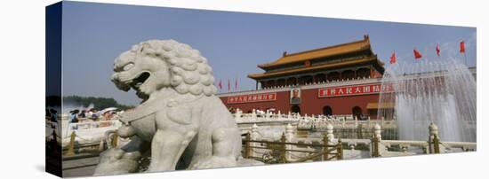 Fountain in Front of Tiananmen Gate, Tiananmen Square, Beijing, China-null-Premier Image Canvas