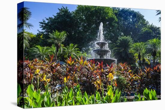 Fountain in the Fort Santiago Park, Intramuros, Manila, Luzon, Philippines-Michael Runkel-Premier Image Canvas