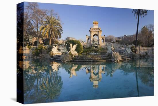 Fountain in the Parc de la Ciutadella in Barcelona, Catalonia, Spain-null-Stretched Canvas