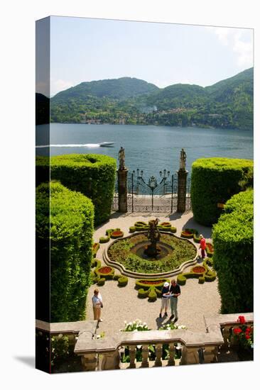 Fountain in the park of Villa Carlotta, Tremezzo, Lake Como, Lombardy, Italy-null-Stretched Canvas