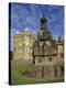 Fountain on the Grounds of Holyroodhouse Palace, Edinburgh, Scotland-Christopher Bettencourt-Premier Image Canvas