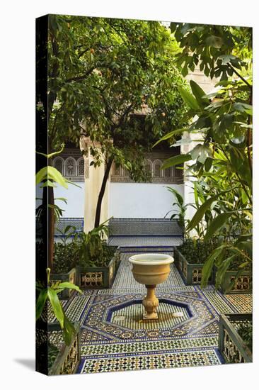 Fountain, Palais de la Bahia, Medina, Marrakesh, Morocco, North Africa, Africa-Jochen Schlenker-Premier Image Canvas