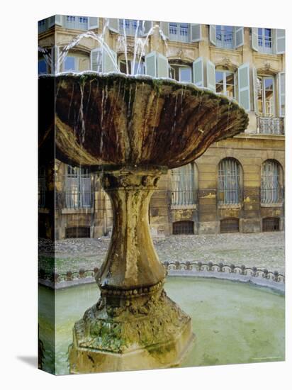 Fountain, Place d'Albertas, Aix En Provence, Provence, France, Europe-John Miller-Premier Image Canvas