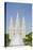 Fountain with Salt Lake Temple, Temple Square, Salt Lake City, Utah-Michael DeFreitas-Premier Image Canvas