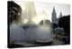 Fountains And The Ponce Cathedral-George Oze-Premier Image Canvas