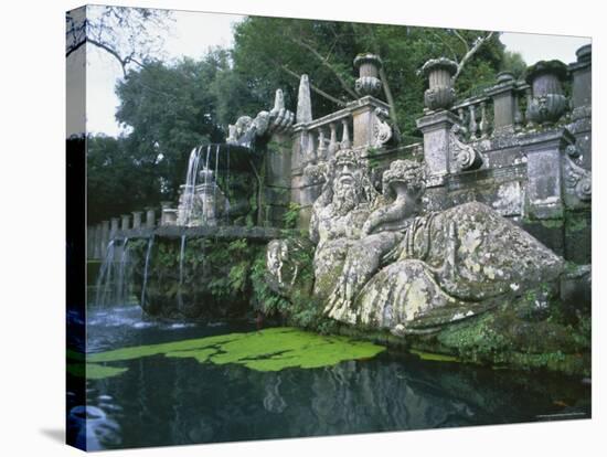 Fountains in the Gardens of the Villa Lante, Bagnaia, Lazio, Italy, Europe-Michael Newton-Premier Image Canvas