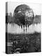 Fountains Surrounding Unisphere at New York World's Fair on Its Closing Day-Henry Groskinsky-Premier Image Canvas