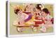 Four Children Racing-null-Premier Image Canvas