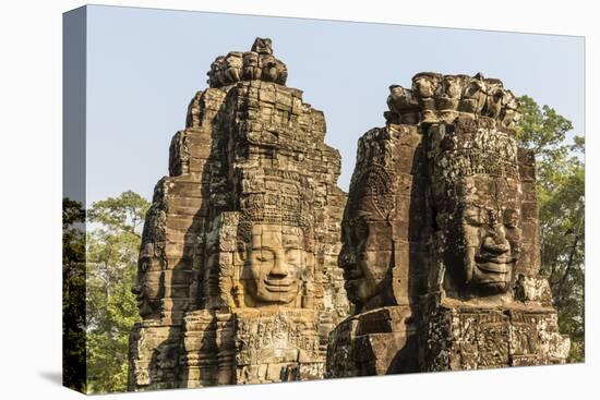 Four-Faced Towers in Prasat Bayon, Angkor Thom, Angkor, Siem Reap, Cambodia-Michael Nolan-Premier Image Canvas