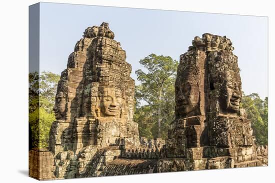 Four-Faced Towers in Prasat Bayon, Angkor Thom, Angkor, UNESCO World Heritage Site, Cambodia-Michael Nolan-Premier Image Canvas