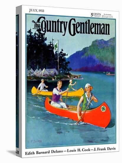 "Four-H Camp," Country Gentleman Cover, July 1, 1933-W.F. Soare-Premier Image Canvas