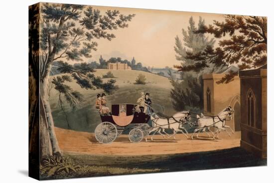 Four in Hand (Coloured Engraving)-James Pollard-Premier Image Canvas