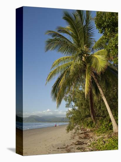Four Mile Beach with Coconut Palm Trees, Port Douglas, Queensland, Australia, Pacific-Nick Servian-Premier Image Canvas