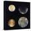 Four Moons of Jupiter, Io, Europa, Ganymede and Callisto, 1979-null-Premier Image Canvas