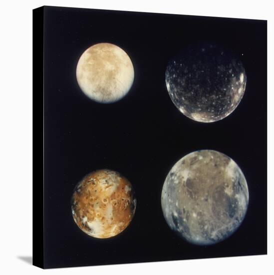 Four Moons of Jupiter, Io, Europa, Ganymede and Callisto, 1979-null-Premier Image Canvas