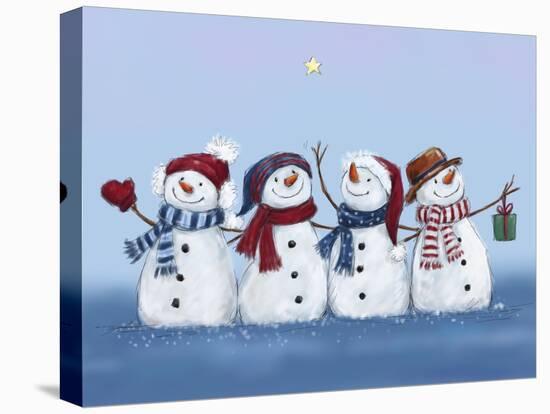 Four Snowmen-MAKIKO-Premier Image Canvas