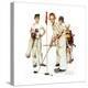 Four Sporting Boys: Golf-Norman Rockwell-Premier Image Canvas