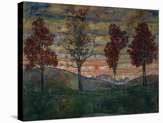 Four Trees, 1917-Egon Schiele-Premier Image Canvas