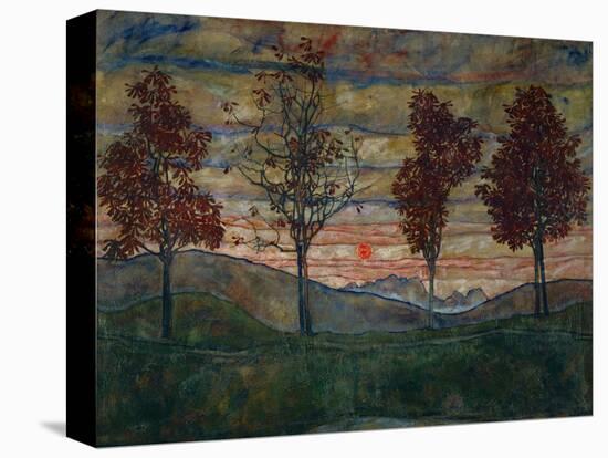 Four Trees, 1917-Egon Schiele-Premier Image Canvas