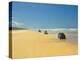 Four Wheel Drives, Seventy Five Mile Beach, Fraser Island, Queensland, Australia-David Wall-Premier Image Canvas