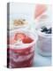 Four Yoghurts with Berries, Cereal and Watermelon-null-Premier Image Canvas