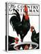 "Fowl Reflections," Country Gentleman Cover, October 27, 1923-Paul Bransom-Premier Image Canvas