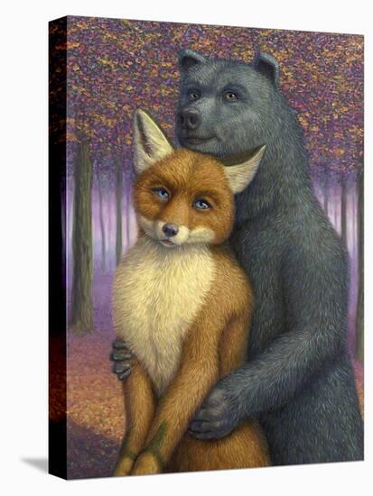 Fox and Bear Couple-W Johnson James-Premier Image Canvas