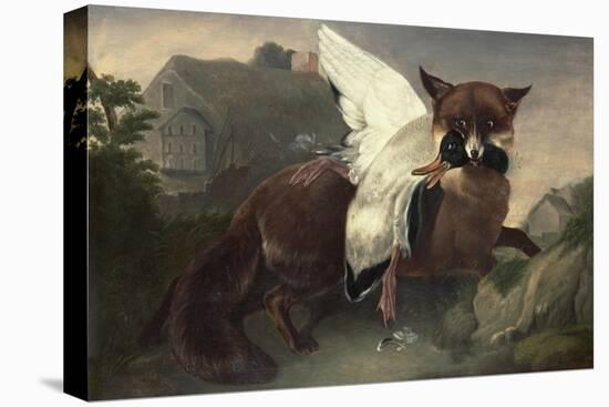 Fox and Goose, C.1835-John James Audubon-Premier Image Canvas