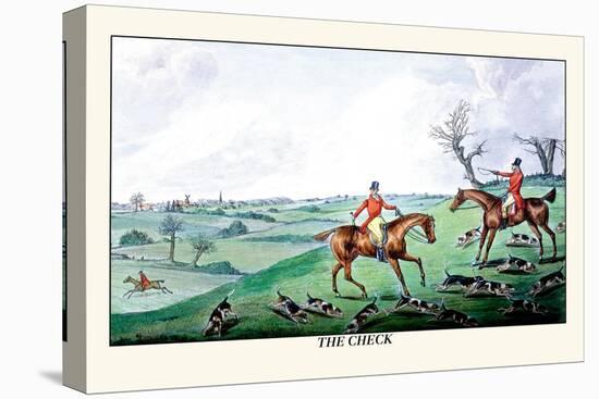 Fox Hunters and Hounds in an Open Field-Henry Thomas Alken-Stretched Canvas