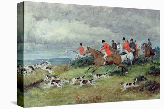 Fox Hunting in Surrey-Randolph Caldecott-Premier Image Canvas