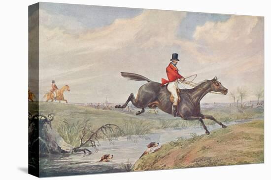 Fox Hunting: Leaping the Brook, 1906-Henry Thomas Alken-Premier Image Canvas