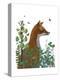 Fox In the Garden-Fab Funky-Stretched Canvas