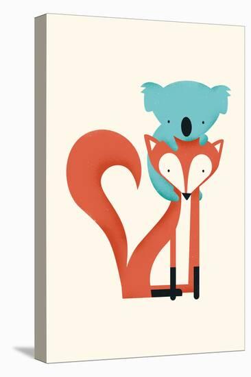 Fox & Koala-Jay Fleck-Stretched Canvas