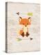 Fox On Wood-Alicia Vidal-Stretched Canvas